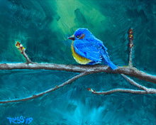 Load image into Gallery viewer, Bluebird - Oil Painting
